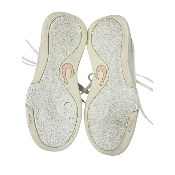 OluKai Women's Anau Court Pickleball Sneakers Rose Dust/Pink White EUC Size 9.5 - Picture 8 of 13